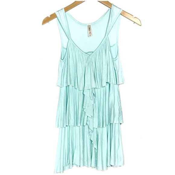 Miss 2 Day Ruffled Mint Shirt - Picture 1 of 6